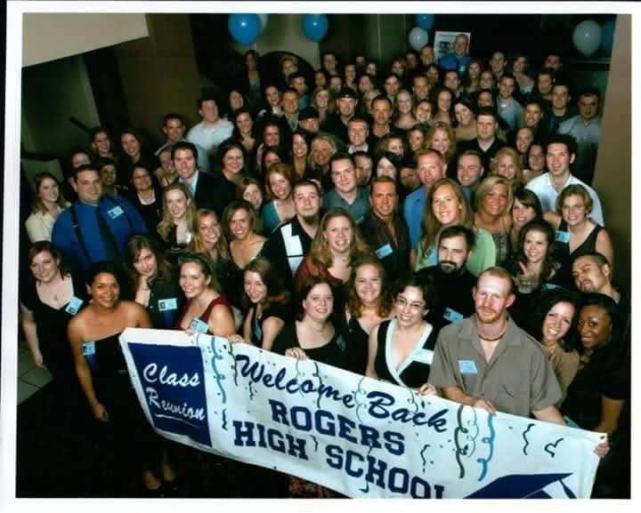 Rogers High School classmates gathered at a past class reunion